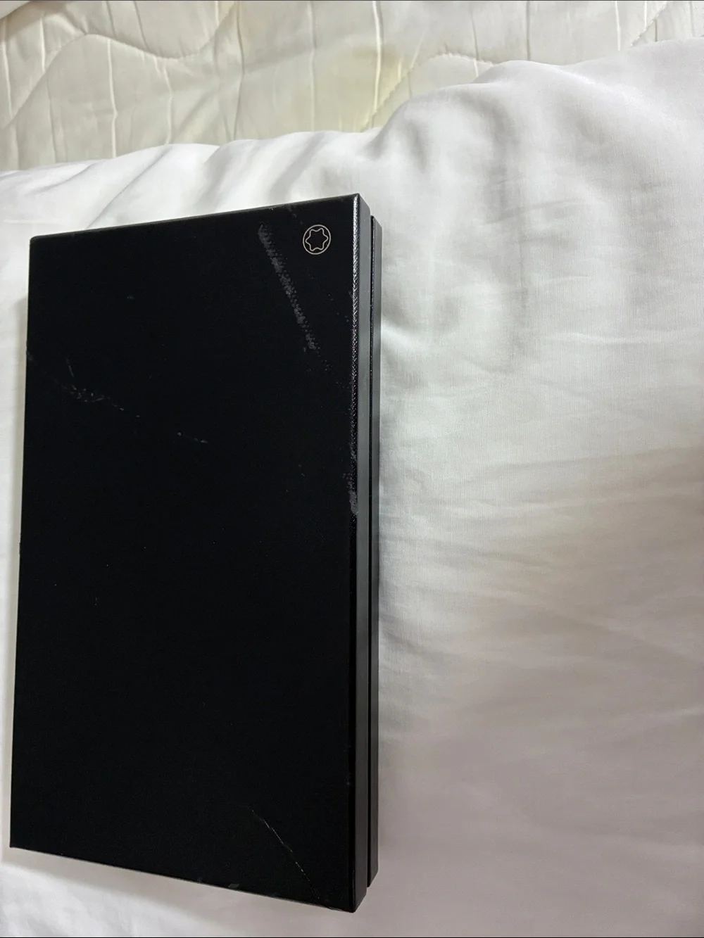 Montblanc Black Leather Long Billfold with Signature Star Emblem